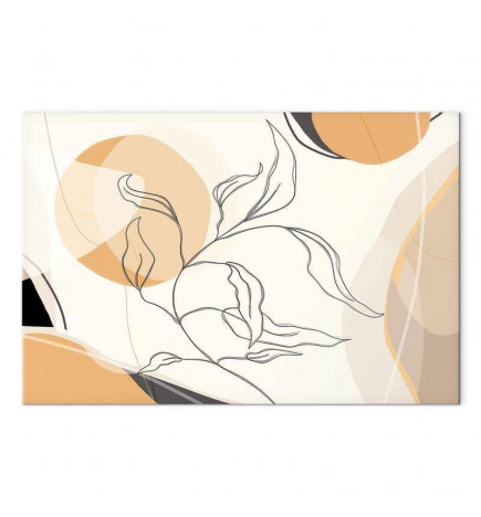 Tableau - Landscape with a leaf