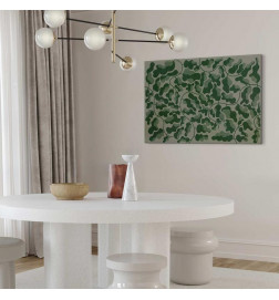 Schilderij - Green labyrinth