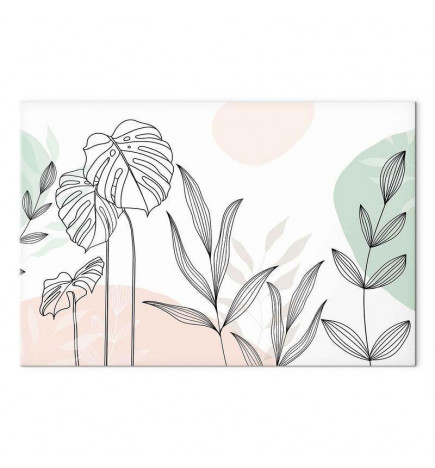 Seinapilt - Pastel line art