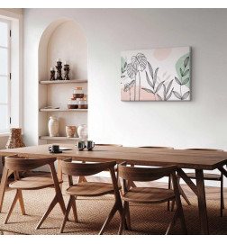 Schilderij - Pastel line art