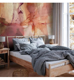 Mural de parede - Spring composition – transparencies and forms in watercolor style