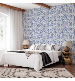 Tapeta - Illustration with blue flowers