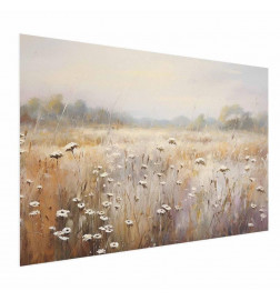 Plakāts - Impressionist meadow – field landscape in a pastel colour palette