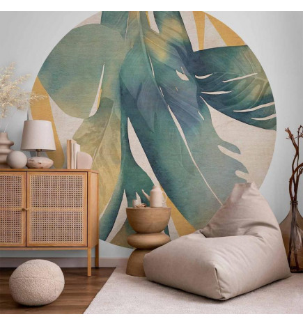 Fototapet rotund - Watercolour tropics