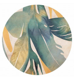 Runde Fototapete - Watercolour tropics
