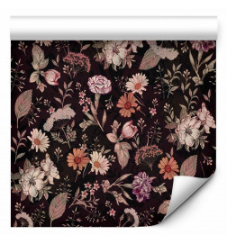 Tapisserie murale - Fragrant flowers and herbs - plum
