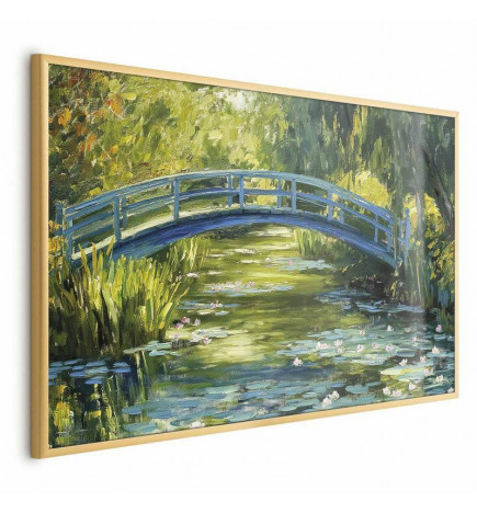 Plakāts - Impressionist bridge - painting of a bridge against a picturesque background