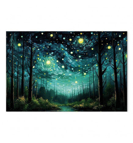 Cuadro - Starry night - a contemporary version of Van Goghs night sky