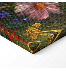 Tablou - Seascape – wildflowers and a view of the rough sea