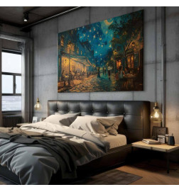 Tablou XXL - Paris street - painting inspired by the style of Vincent van Gogh