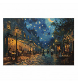 Plakatas - Paris street – a painting inspired by Vincent van Goghs style