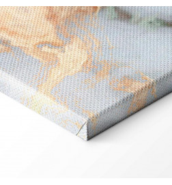 Seinapilt - White stone – elegant marble with golden reflections