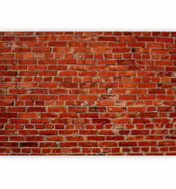 Carta da parati - Old wall – retro-style red brick wall