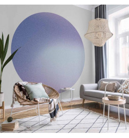 Ronde fotobehang - Heather mist – delicate gradient consisting of many shades of purple