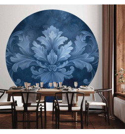 Fototapet rotund - Blue ornament in cool shades