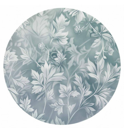 Fototapet rotund - Distressed floral patterns in muted turquoises