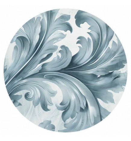 Ronde fotobehang - Stone ornament in baroque style