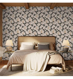 Tappezzeria murale - White and beige hares