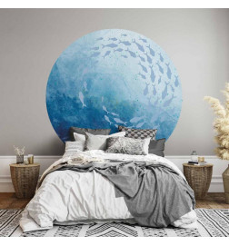 Round Wall Mural - Sea depths