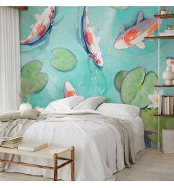 Mural de parede - Pond in Japan