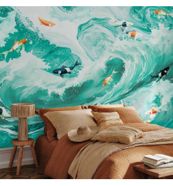 Fototapeet - Fish and waves