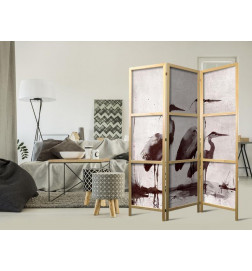 Paravento giapponese - Herons painted with ink