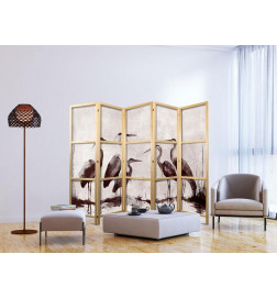 Jaapani sirm - Herons painted with ink