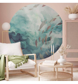 Papier Peint rond - Fish in the ocean