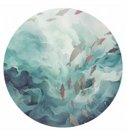 Round Wall Mural - Fish in the ocean