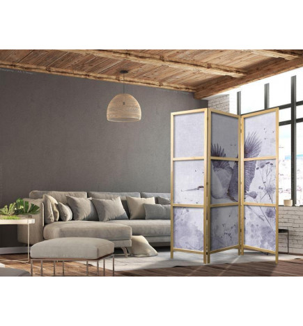 Jaapani sirm - Majestic flight - a crane in flight in monochrome, cool colours