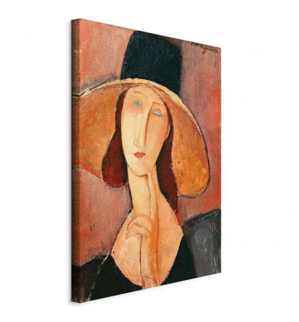 Quadro - Amedeo Modigliani – Portrait of Jeanne Hebuterne in a Large Hat