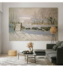 Groot XXL schilderij - Claude Monet – The Magpie