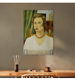Leinwandbild - Frida Kahlo – Portrait of Mrs Jean Wight