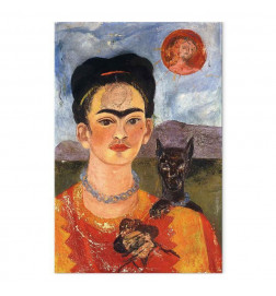 Canvas Print - Frida Kahlo – Self-Portrait with Diego on My Breast