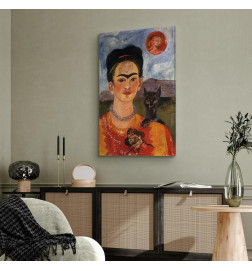 Slika - Frida Kahlo – Self-Portrait with Diego on My Breast