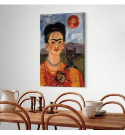 Tablou - Frida Kahlo – Self-Portrait with Diego on My Breast