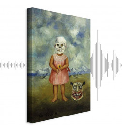 Slika - Frida Kahlo – Girl with Death Mask (She Plays Alone)