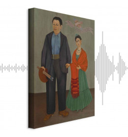 Paveikslas - Frida Kahlo – Frida and Diego Rivera