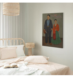 Paveikslas - Frida Kahlo – Frida and Diego Rivera