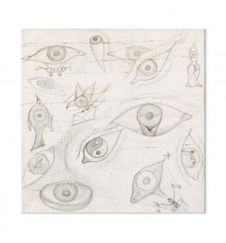 Paveikslas - Frida Kahlo – Drawing of Eyes