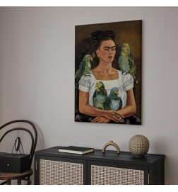 Glezna - Frida Kahlo – Me and My Parrots