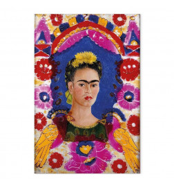 Leinwandbild - Frida Kahlo – The Frame (Self-Portrait)