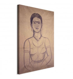 Glezna - Frida Kahlo – Self-Portrait, 1929 (charcoal drawing)