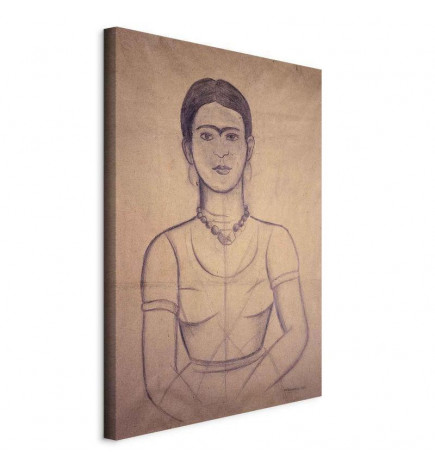 Slika - Frida Kahlo – Self-Portrait, 1929 (charcoal drawing)
