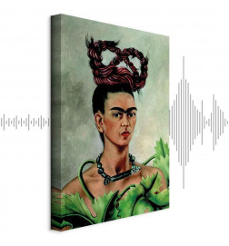 Leinwandbild - Frida Kahlo – Self-Portrait with Braid