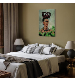 Schilderij - Frida Kahlo – Self-Portrait with Braid