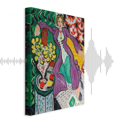 Schilderij - Henri Matisse – Woman in a Purple Coat