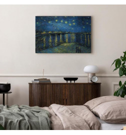 Leinwandbild - Vincent van Gogh – Starry Night Over the Rhône