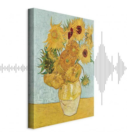 Schilderij - Vincent van Gogh – Still Life: A Vase With Twelve Sunflowers III