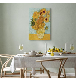 Schilderij - Vincent van Gogh – Still Life: A Vase With Twelve Sunflowers III